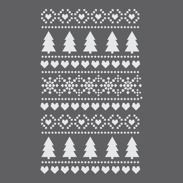 Holiday Fair Isle Craft Stencil