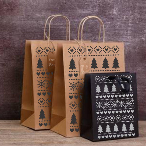 Holiday Fair Isle Craft Stencil