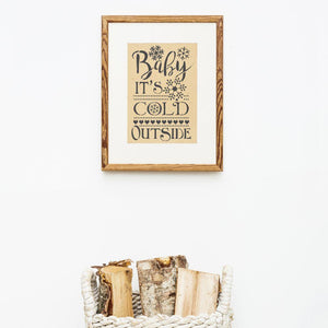 Baby It's Cold Outside Craft Stencil