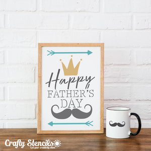 Happy Father's Day Craft Stencil