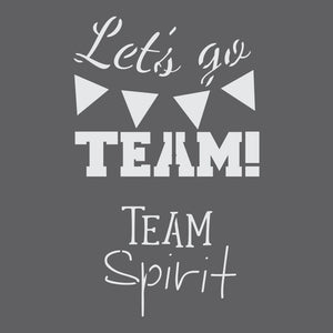 Team Spirit Craft Stencil