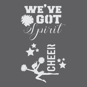 Cheerleader Craft Stencil