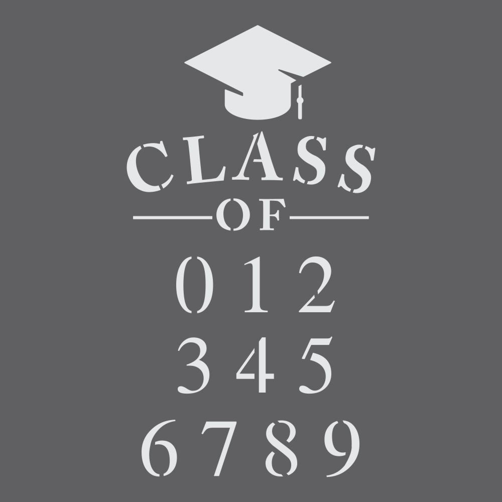 Graduation Year Grad Party Stencils