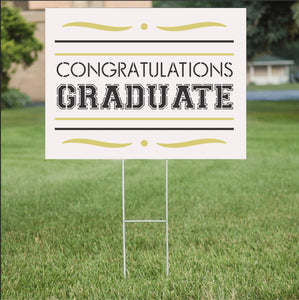 Congratulations Graduate Sign Stencil