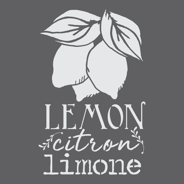 Lemon Botanical Craft Stencil