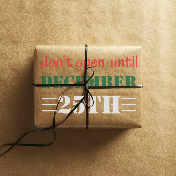 Christmas Presents Gift Wrap Stencil Kit