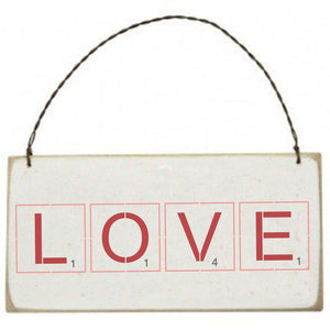 Scrabble Tiles Valentine Craft Stencil