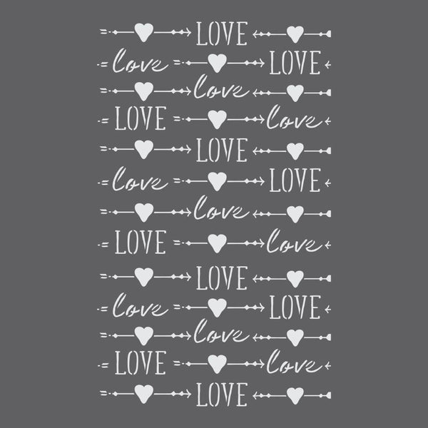 Love and Arrows Valentines Craft Stencil