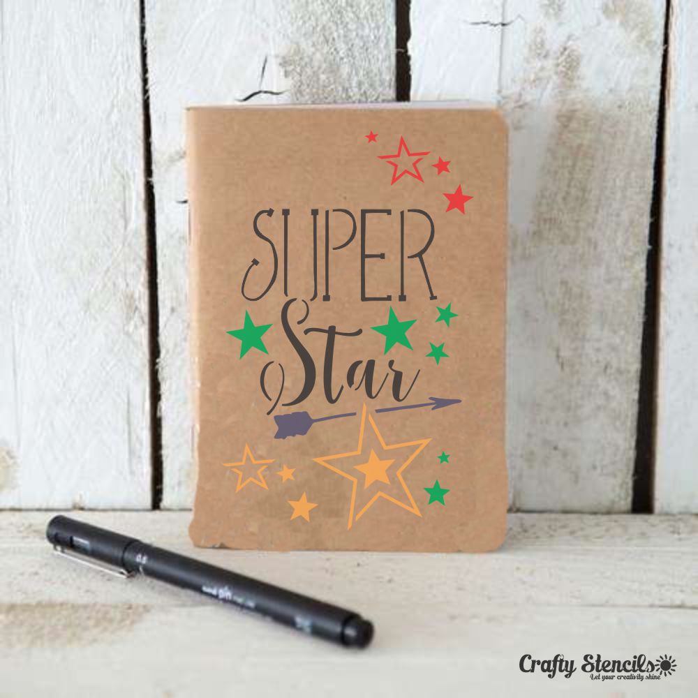 Super Star Craft Stencil