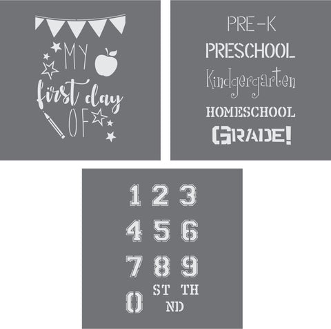 Back to School Craft Stencil Kits
