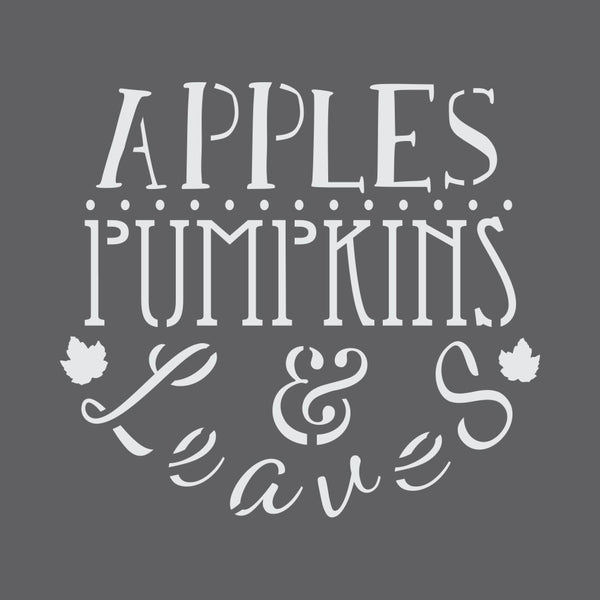 Apples and Pumpkins Craft Stencil