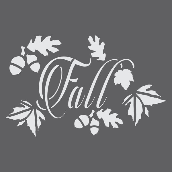 Fall Script Craft Stencil