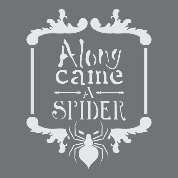 Along Came A Spider Craft Stencil