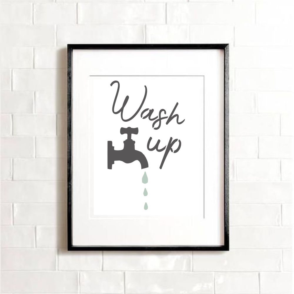 Wash Up Craft Stencil