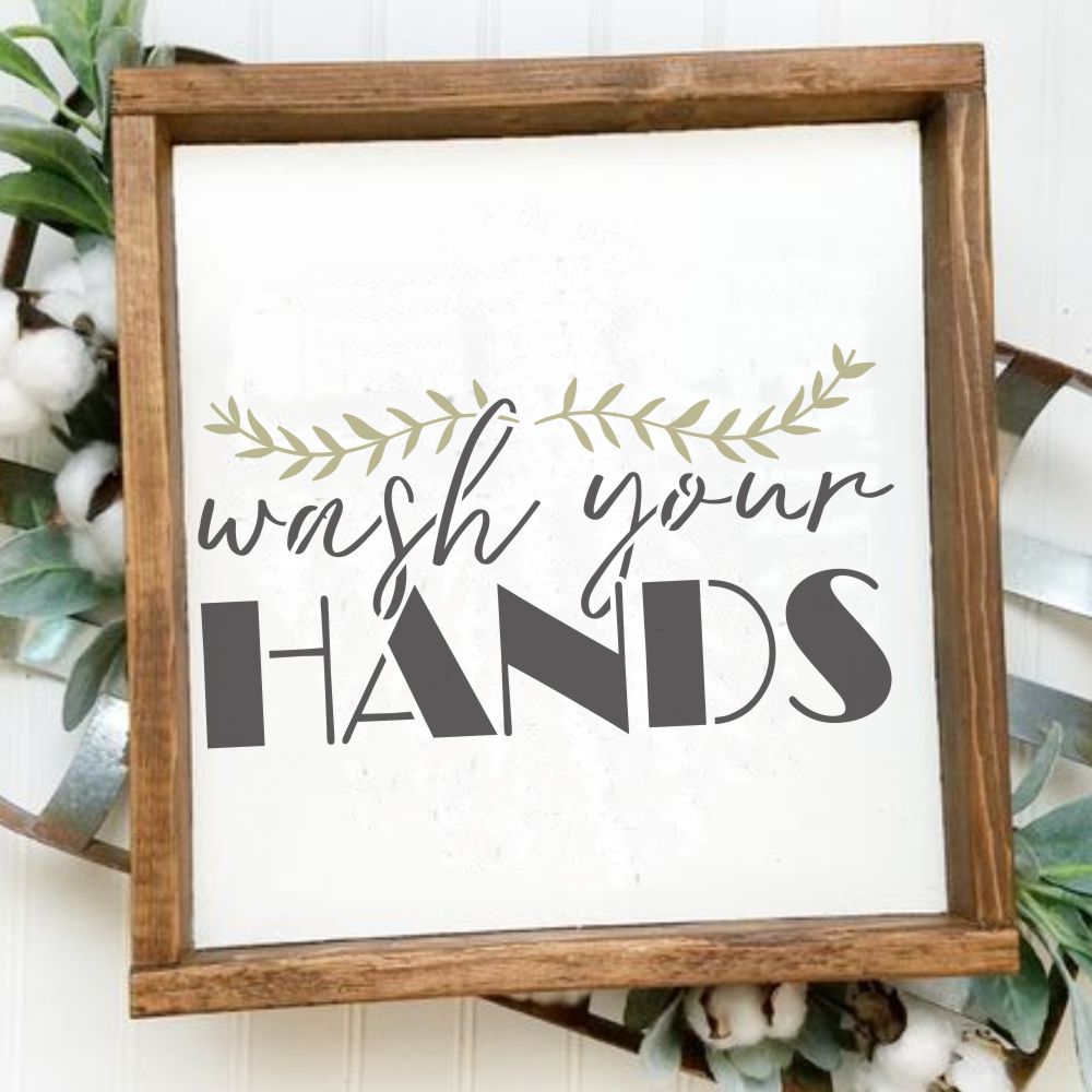 Wash Your Hands Craft Stencil