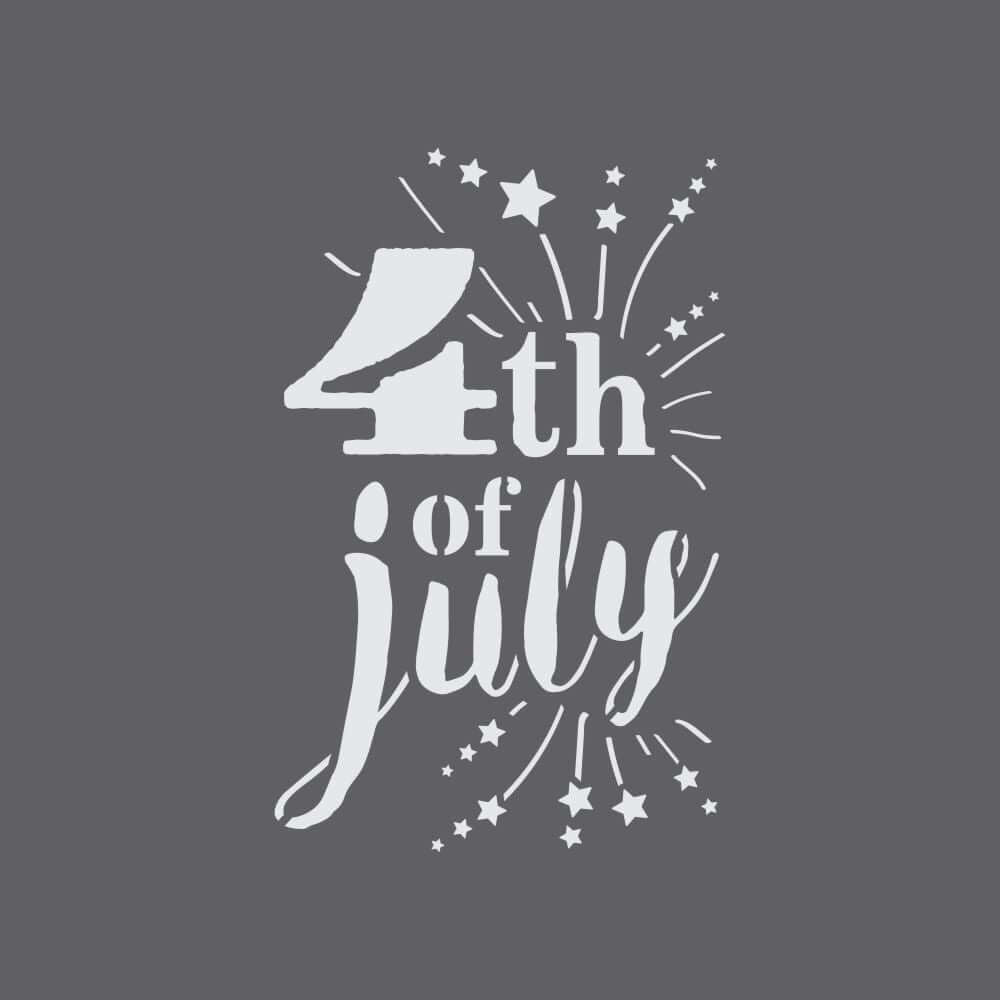 4th of July Craft Stencil