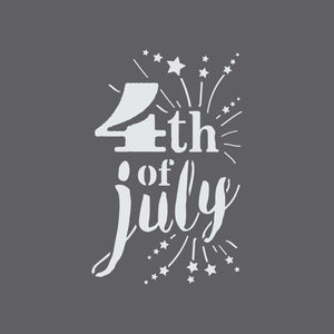 4th of July Craft Stencil