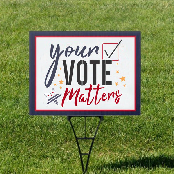 Your Vote Matters Voting Craft Stencil