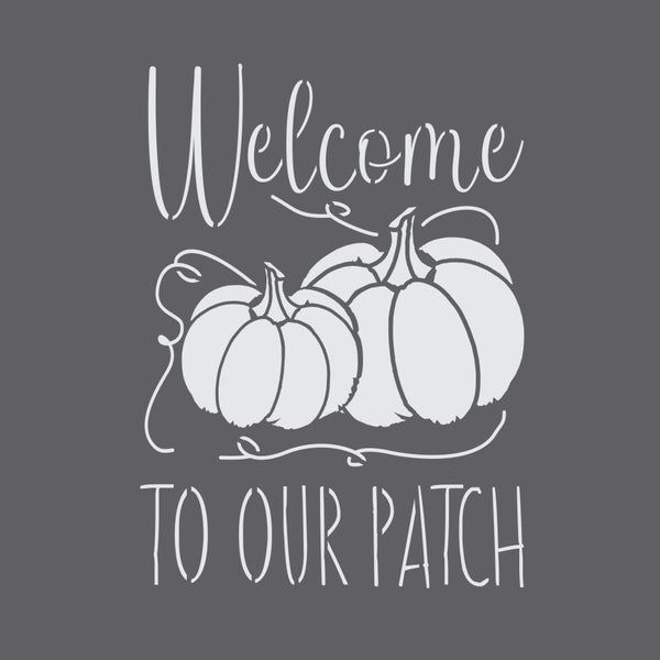 Welcome to Our Patch Halloween Craft Stencil