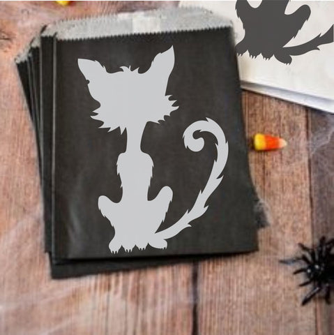 Black Cats Halloween Craft Stencil