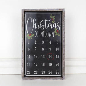 Christmas Countdown Calendar Craft Stencil