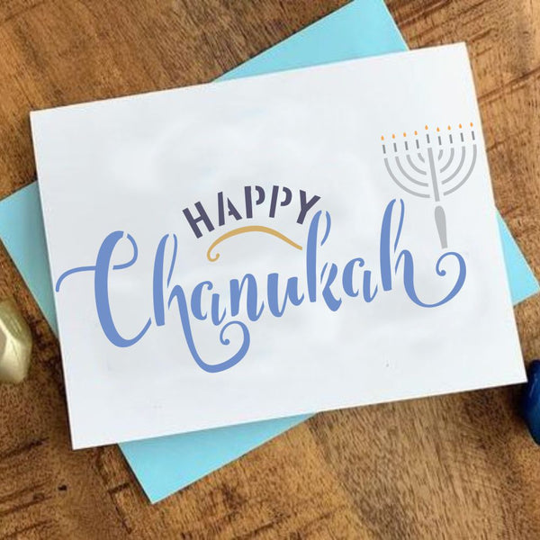 Happy Chanukah Craft Stencil