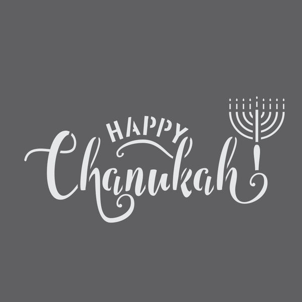 Happy Chanukah Craft Stencil