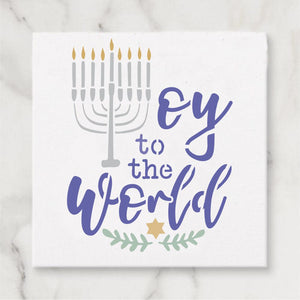 Oy to the World Craft Stencil