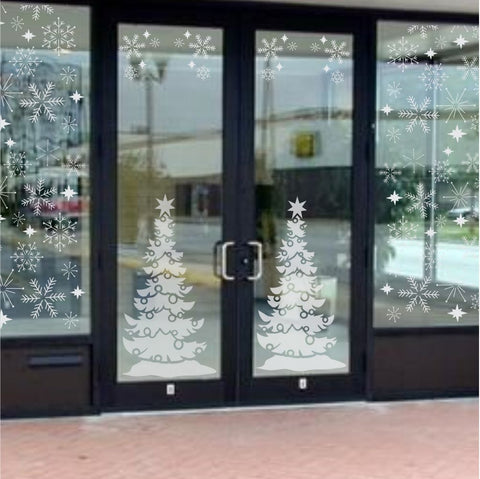Christmas Tree Window Stencil