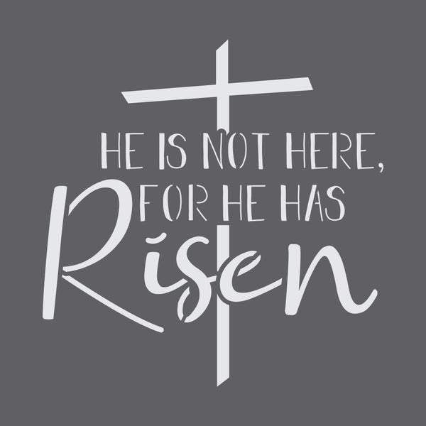 For He Has Risen Craft Stencil