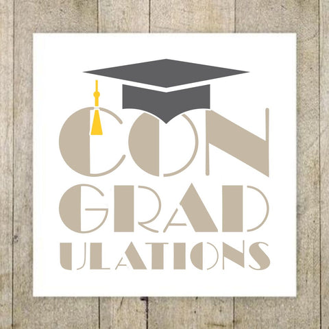 Congrad-ulations Craft Stencil