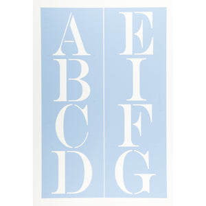 Engravers Letter Stencil Set