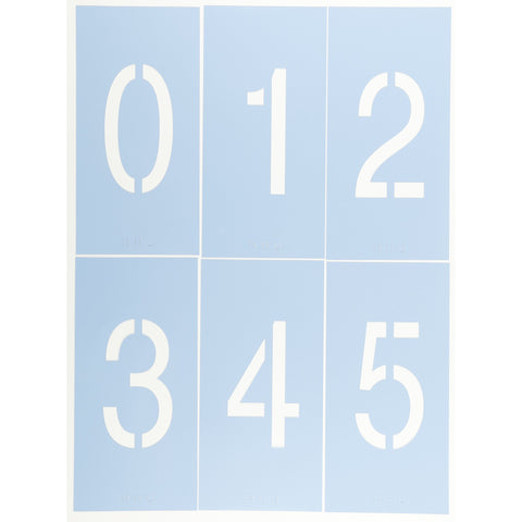 Helvetica Number Stencil Set