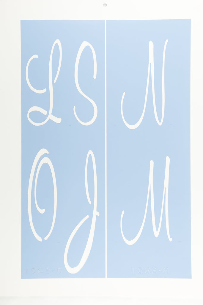 Bubble Letter Stencil Set