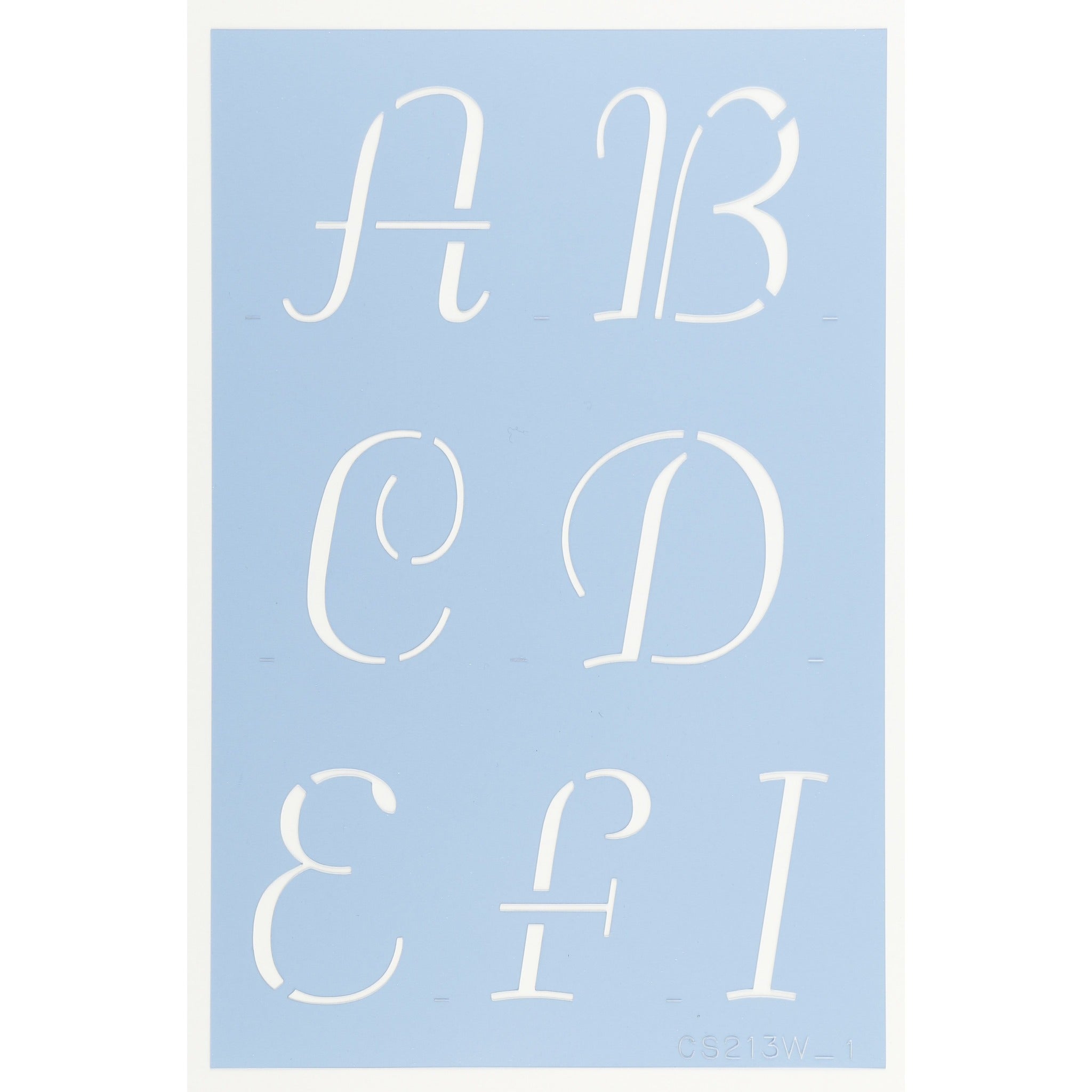 Petticoat Letter Stencil Set