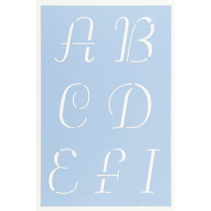 Petticoat Letter Stencil Set