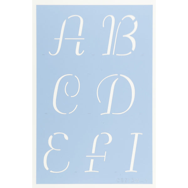 Petticoat Letter Stencil Set