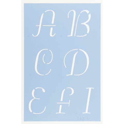 Petticoat Letter Stencil Set