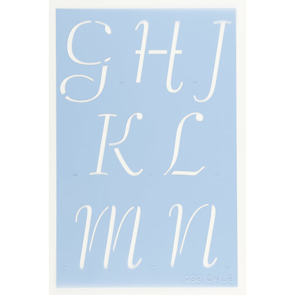 Petticoat Letter Stencil Set
