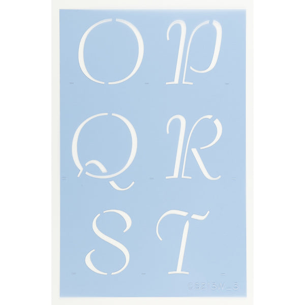 Petticoat Letter Stencil Set