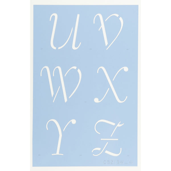 Petticoat Letter Stencil Set