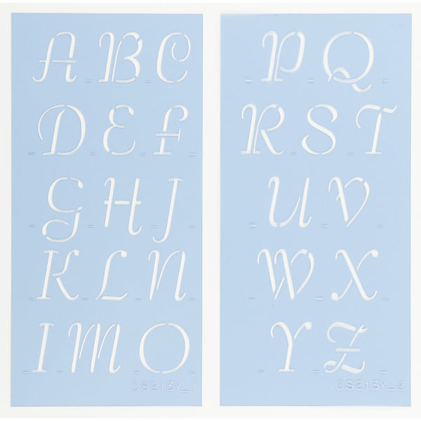 Petticoat Letter & Number Stencil Set