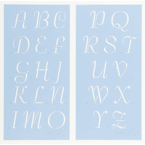 Petticoat Letter & Number Stencil Set