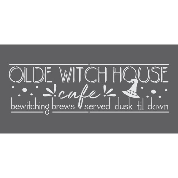 Witch House Cafe Craft Stencil
