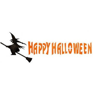 Witch/ Happy Halloween Stencil