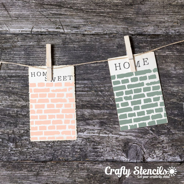 Broken Bricks Mini Craft Stencil