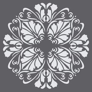 Floral Medallion Mini Craft Stencil