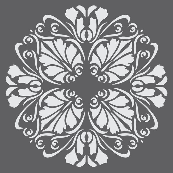 Floral Medallion Mini Craft Stencil