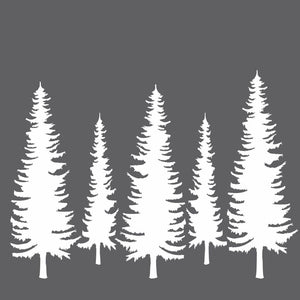 Pine Trees Mini Craft Stencil