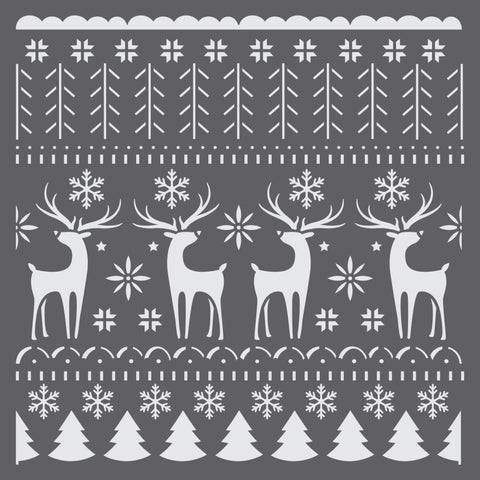 Nordic Christmas Sweater Mini Craft Stencil